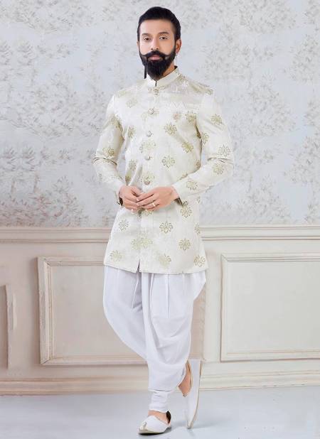 Light Green Colour Designer New Exclusive Wear Fancy Indo Western Mens Collection KS 1126
